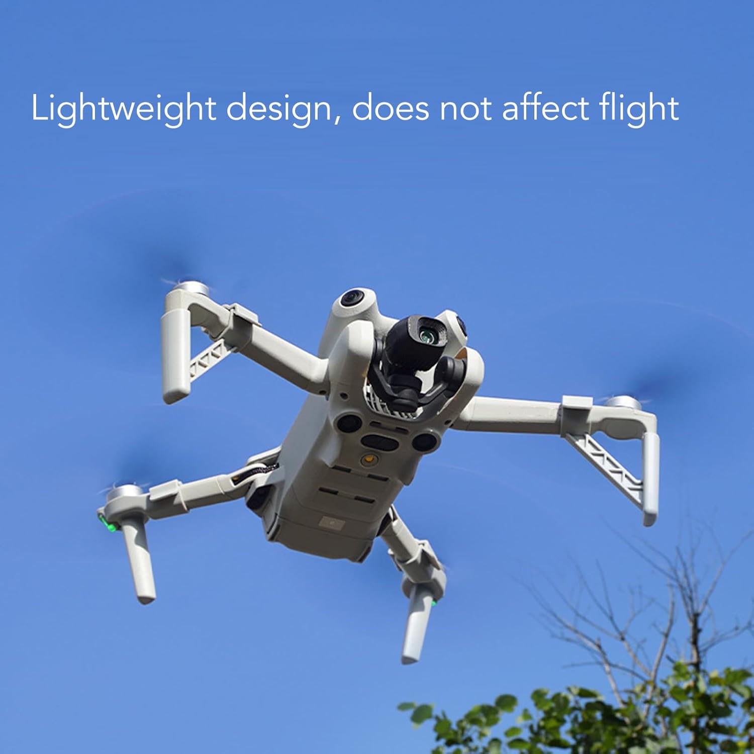 SUNGOOYUE Drone Landing Gear Extensions, ABS Drone Front Rear Heightening Bracket Leg Support Protector for Mini 4 Pro