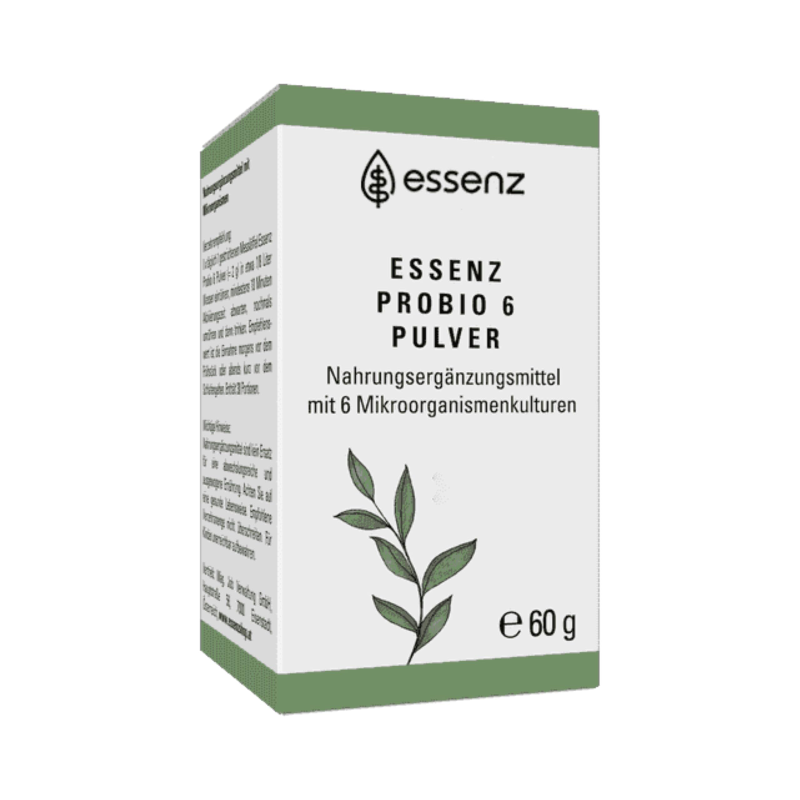 ESSENZ Probio 6 Pulver – 6 Bakterienkulturen & Inulin, 60 g