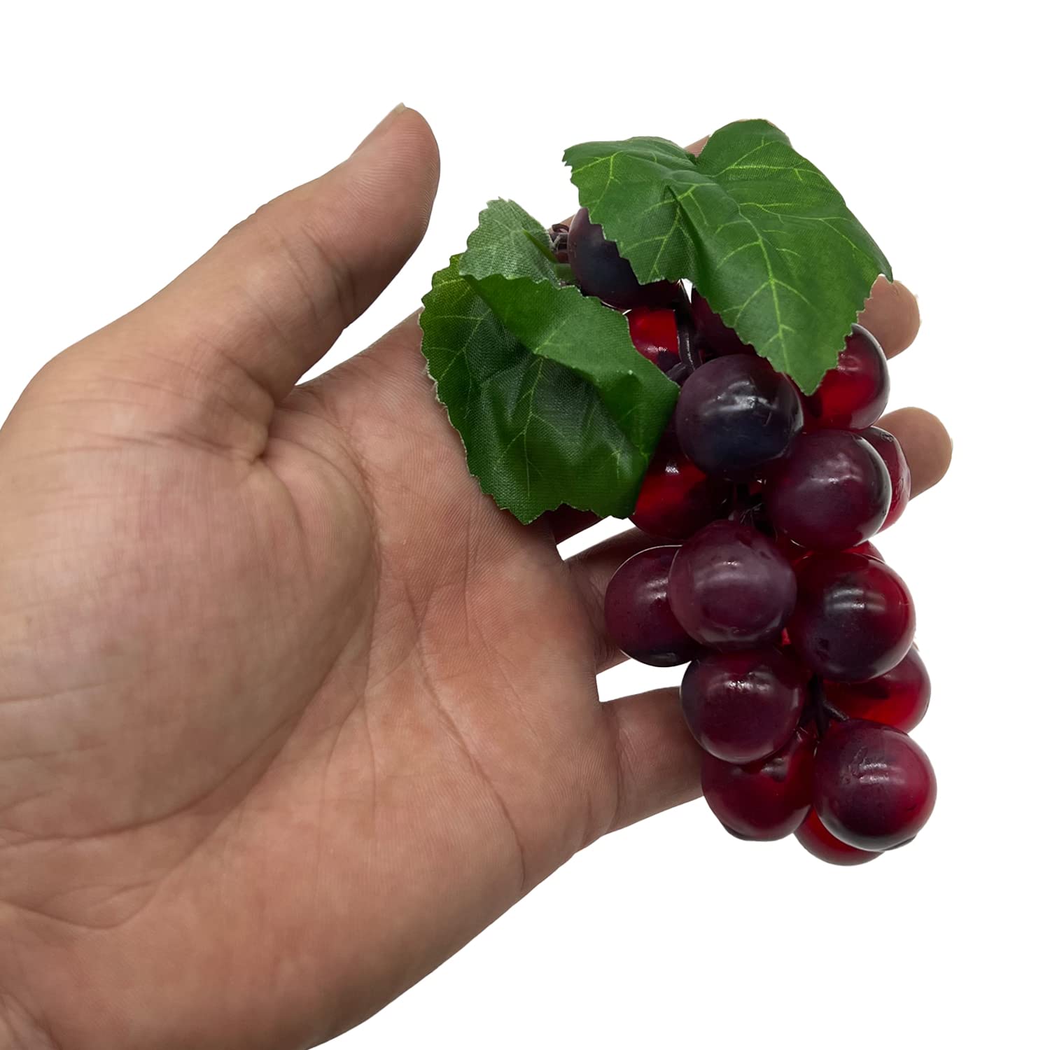 Woohome 3 Pz Uvas de Plástico Uvas Falsas Uvas Artificiales Simulación Uvas para Bodas, Interiores, Exteriores, Fiestas, Jardín