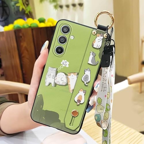 Phone Case Compatible with Samsung Galaxy S26 Plus/S26+/S26 Pro, Protective Cartoon Cute Ring Silicone Lanyard Anti-knock Design