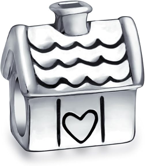 Breloque Cœur Battant Argent 925 - Pour Bracelet Ou Collier | Cadeau Amour, Famille | Perle 4.5-5mm