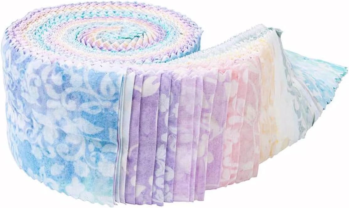 Expressions Batiks Candy Coated Elementals Rolie Polie 40 2.5-inch Strips Riley Blake RP-21602-40