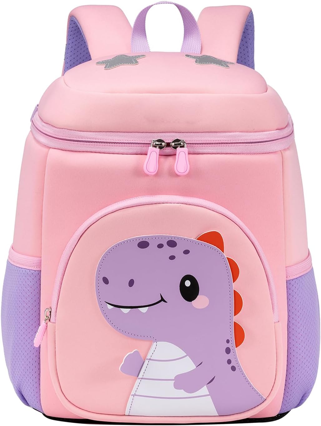 kids schoolbag with diving fabric and breathable pads - lightweight reflective backpack for boys and girls (pink, Large) - Image 2