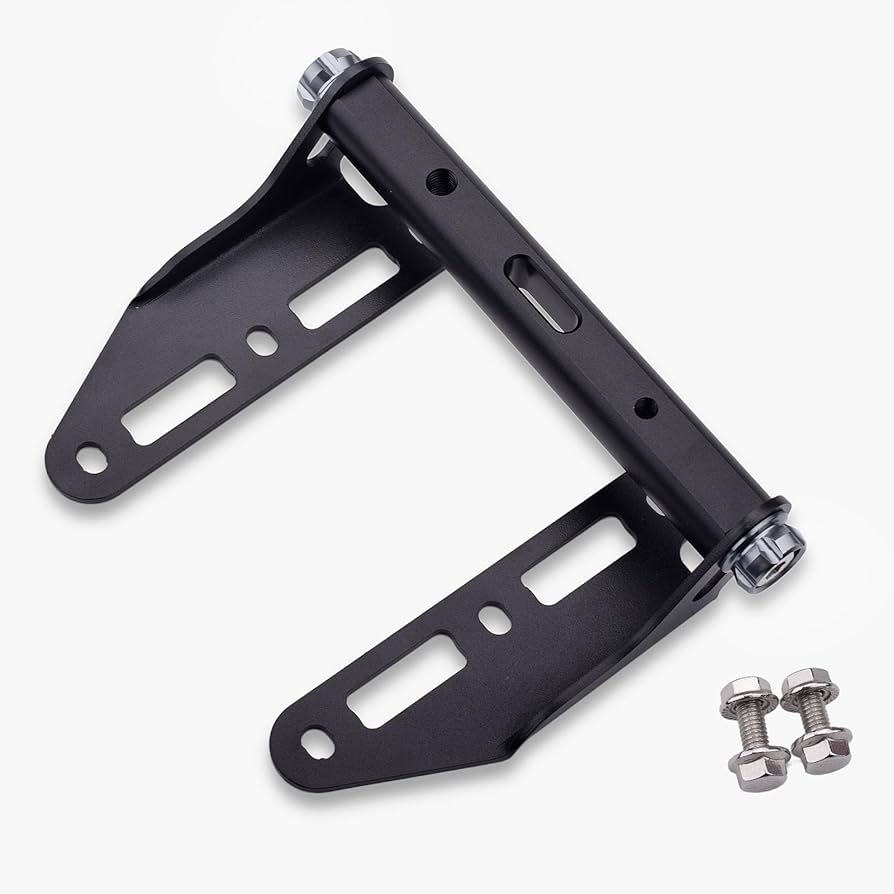 Vストローム250 スクリーン延長ブラケット　アクセサリーバー付き Amazon.co.jp: スクリーンオフセットブラケット ブラック V