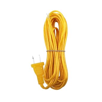 QQZ Lamp Cord,15 Feet, Gold, 7010300, for Use in Lamps, Ceiling Fans, and Other Lighting Fixtures