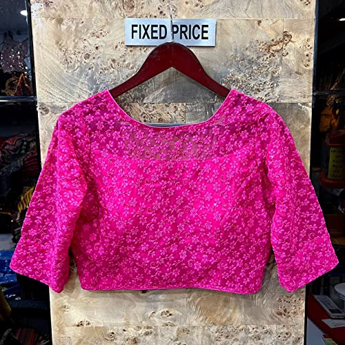 Image of Vihu Fashion Women Georgette Half Sleeve Blouse