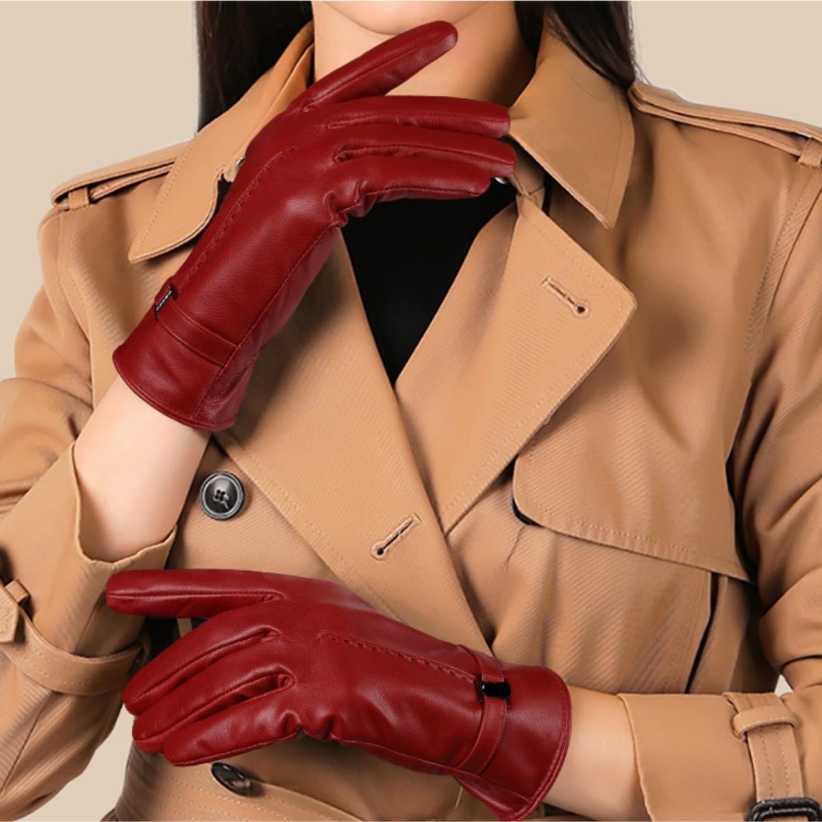 Guantes Running Guantes De Negocios For Conducción De Bicicletas Al Aire Libre Con Pantalla Táctil Cálida De Invierno For Mujer Guantes Deporte Hombre