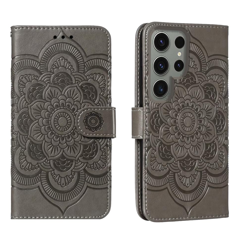 shingtomua for Samsung Galaxy S24 Ultra 5G Case Wallet with Card Holder Kickstand Magnetic Soft Leather Flip Fold Case for...