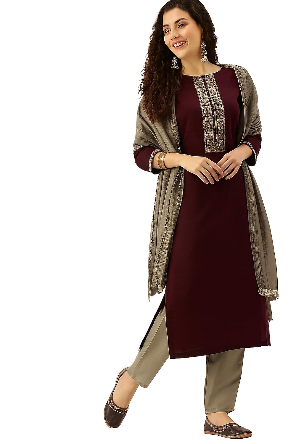 Amazon Brand - Tavasya Women Floral Embroidery Work Kurta Set | Salwar Suit | Ethnic Wear - Review, Price and Buying Guide