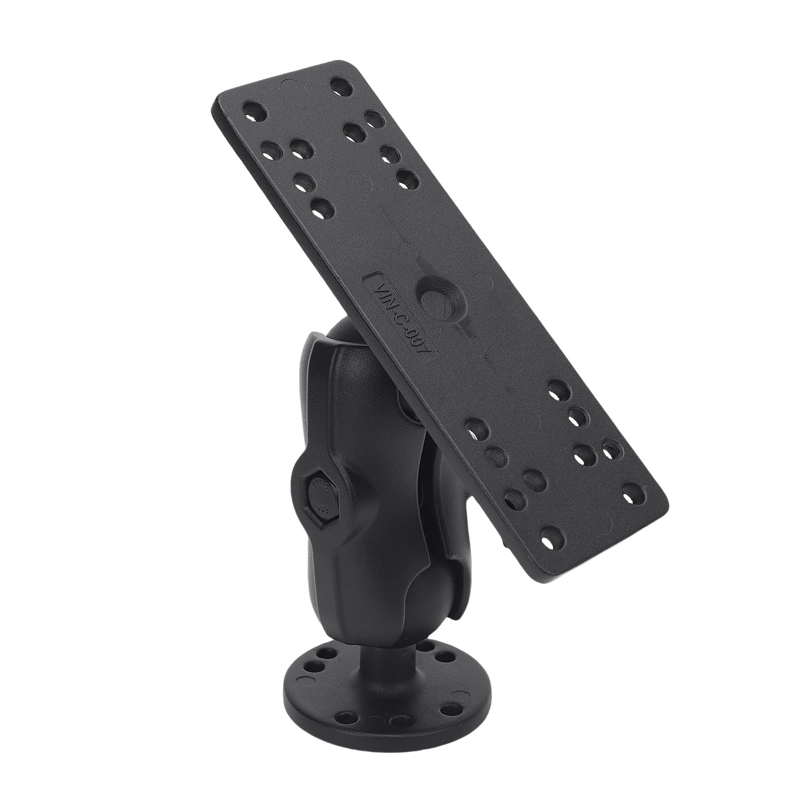 KUIDAMOS Support électronique à Bras Long Haute Résistance pour Bateau de Pêche Marine avec Tête Sphérique de Type C de 1,5" - Installation Facile pour Les Pêcheurs (Tige en Alliage d'aluminium de