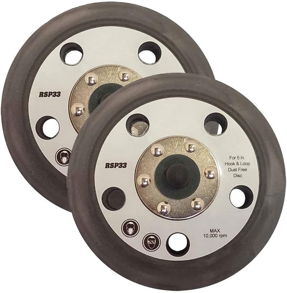 Replacement 2-Pack 15000 5 Inch Hook & Loop Sander Pad with 5 Holes for Porter Cable 7344 7335 97355 for Superior Pads for Abrasives RSP33