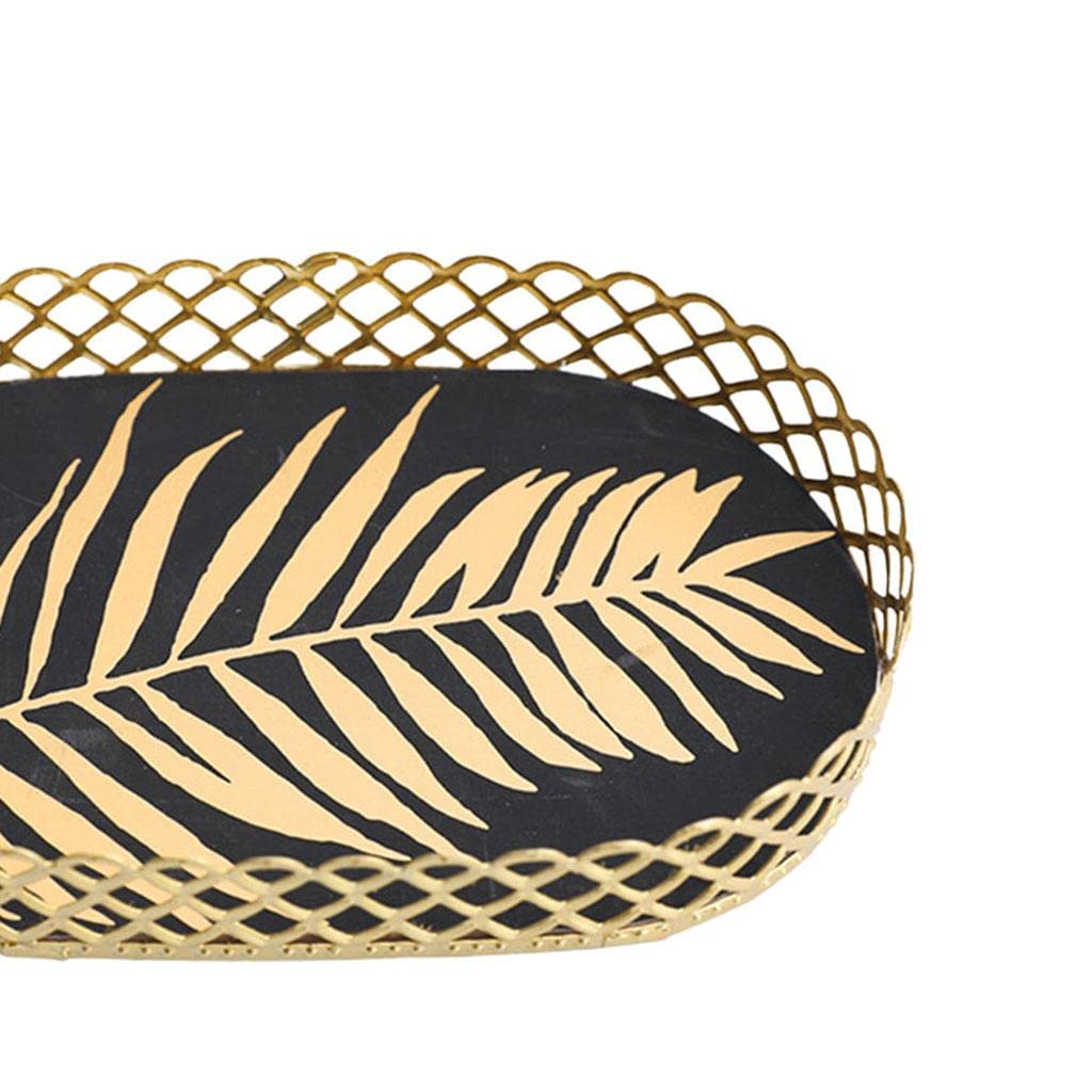 APIRILY® Storage Tray Cosmetic Storage Box Makeup Tray for Home Dresser Organizer Black Coconut Leaf | Home & Garden | Household Supplies & Cleaning | Home Organization | Storage Boxes 4