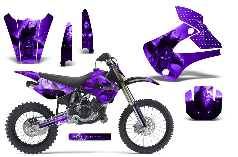 killerパイレーツ　ボディーのみです。ジャンク品 金紫ピンク凹凸自分で塗装。 Amazon.com: CreatorX Graphics Kit Decals Stickers for Kawasaki
