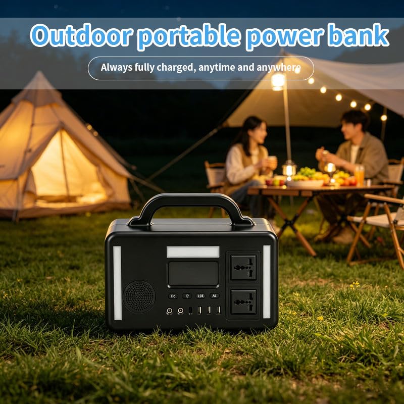 Image of LRSA Alfa1 Portable Power Station, 256Wh LiFePO4 Battery, 1-Hour Fast Charging, Solar Generator for Home, Camping & Outdoor Use
