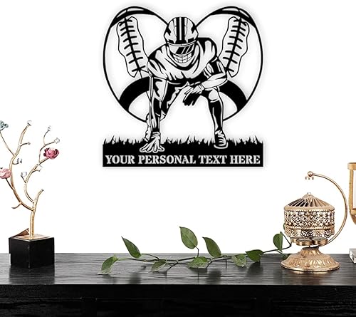 Miniatura 4 de Regalos de fútbol personalizados para niños, nombre personalizado de fútbol con luz nocturna LED, letrero de pared de luz de neón de fútbol, 16