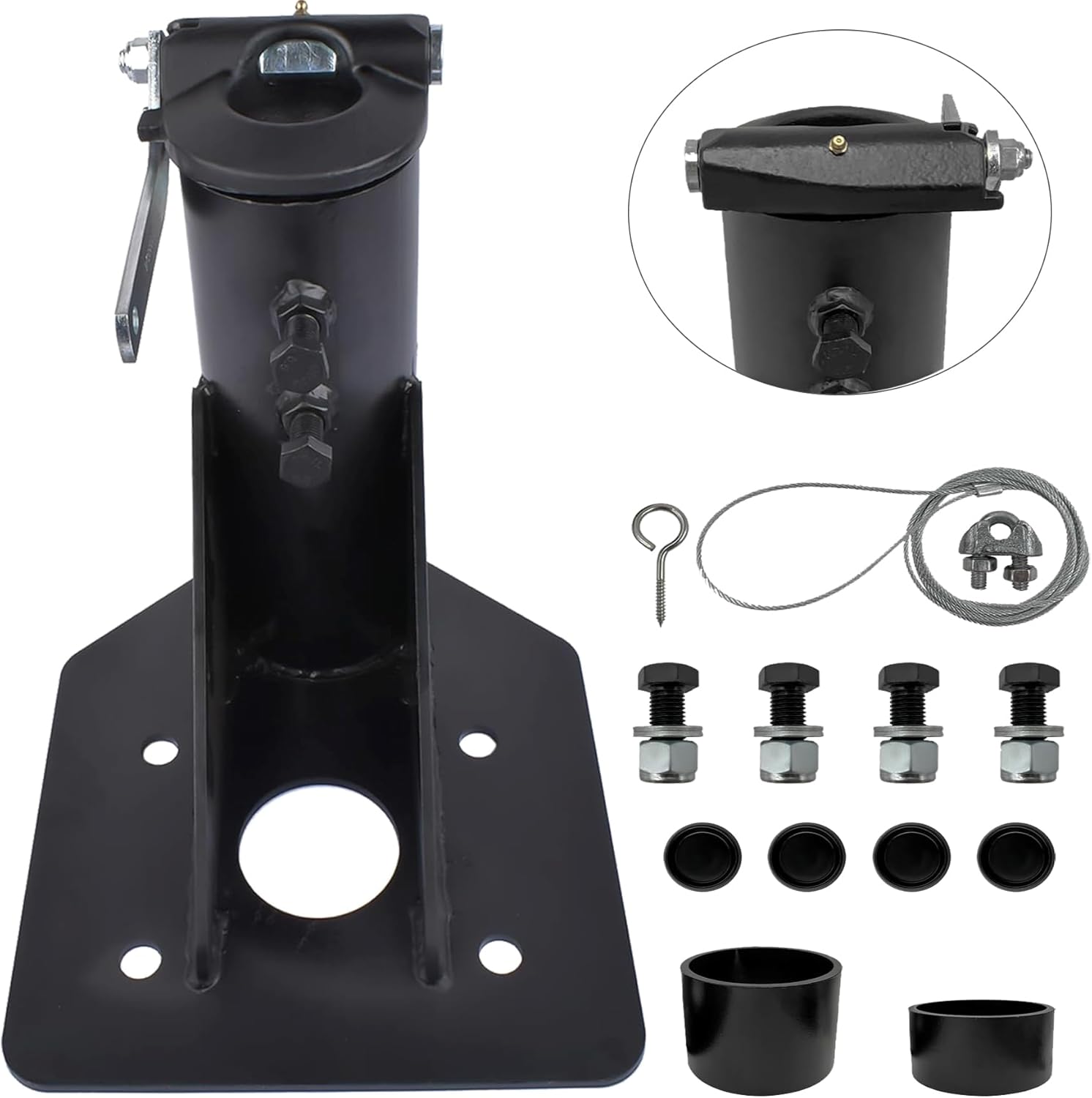 12"17" Adjustable 5th Wheel RV Gooseneck Adapter Hitch