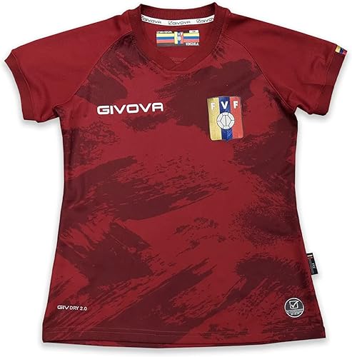 Miniatura 8 de Givova Camiseta vinotinto de la selección de Futbol de Venezuela para mujer 2022