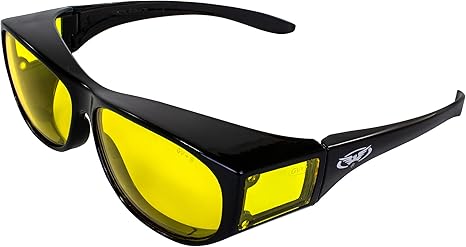 Escort Safety Glasses Fits Over Most Glasses Yellow Lenses