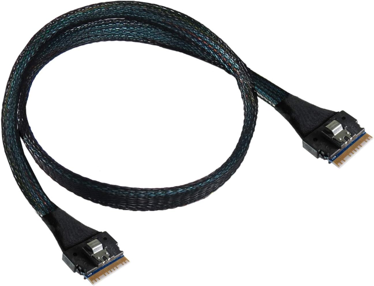 Micro SATA Cables|PCIe Gen 4 16GT/s SlimSAS 8-Lane (SFF-8654 8i) Cable 50CM