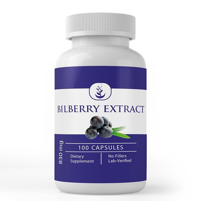 PURE ORIGINAL INGREDIENTS – Suplemento fitoterápico de extrato de mirtilo – 100 cápsulas
