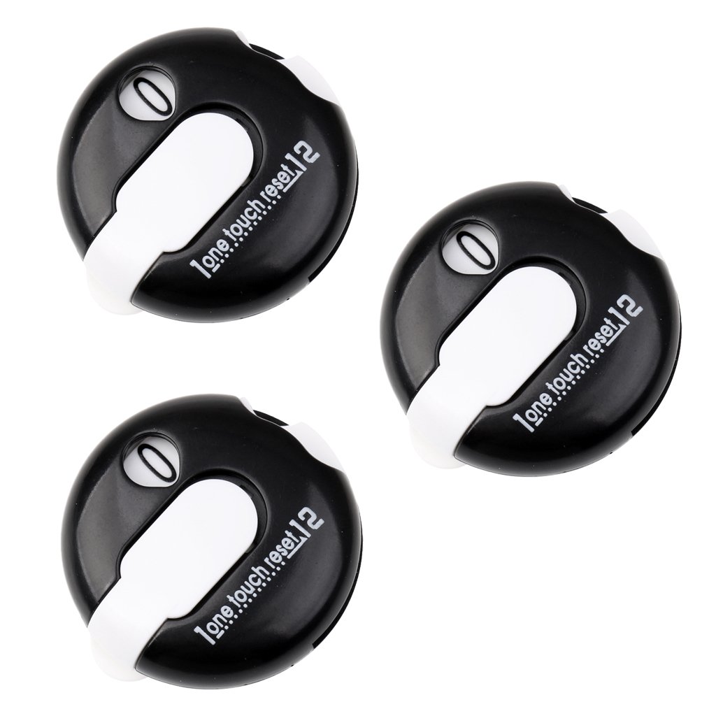 3 Stück Tragbar Golf Score Zähler Schlagzähler Scorezähler Geschenk