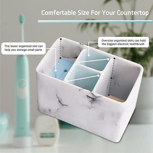 Miniatura 7 de Organizador de cepillos de dientes para baño, almacenamiento de pasta de dientes, soporte para maquinilla de afeitar, colgador de brillos de