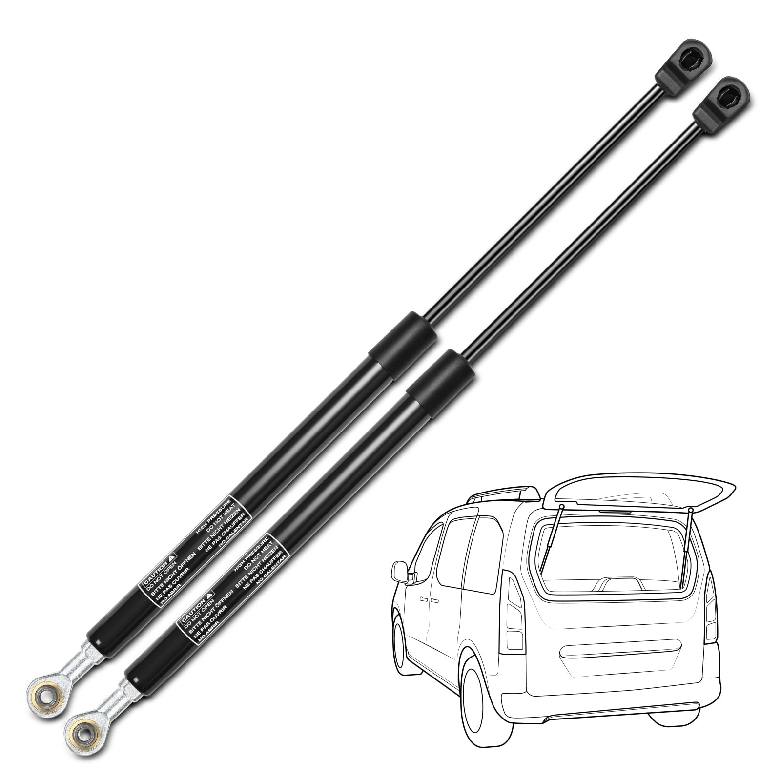 Amazon.com: YHTAUTO Rear Window Glass Gas Struts Shocks