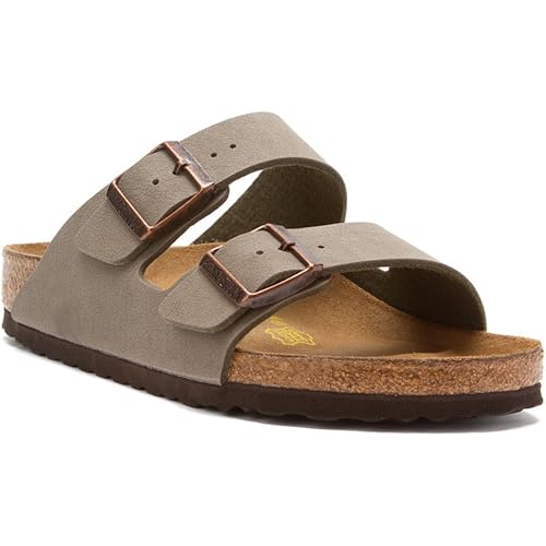 Birkenstock Unisex Arizona Sandal,Stone Birkibuc,40 M EU