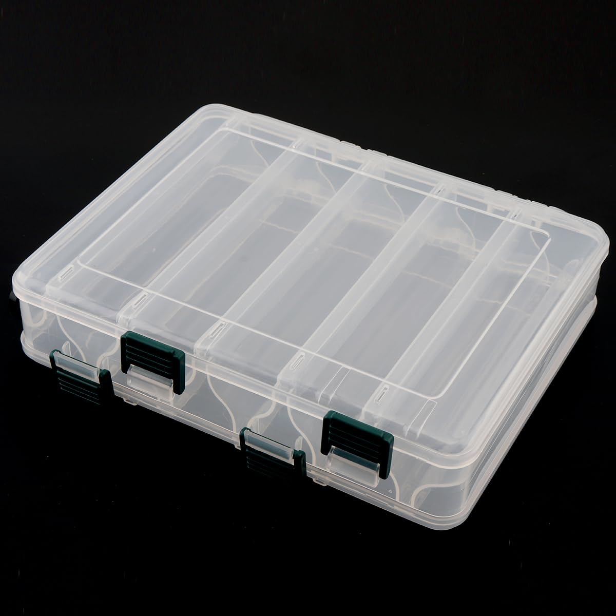 OriGlam Double Sided Fishing Lures Box, Transparent Visible Fishing Lure Bait - Image 3