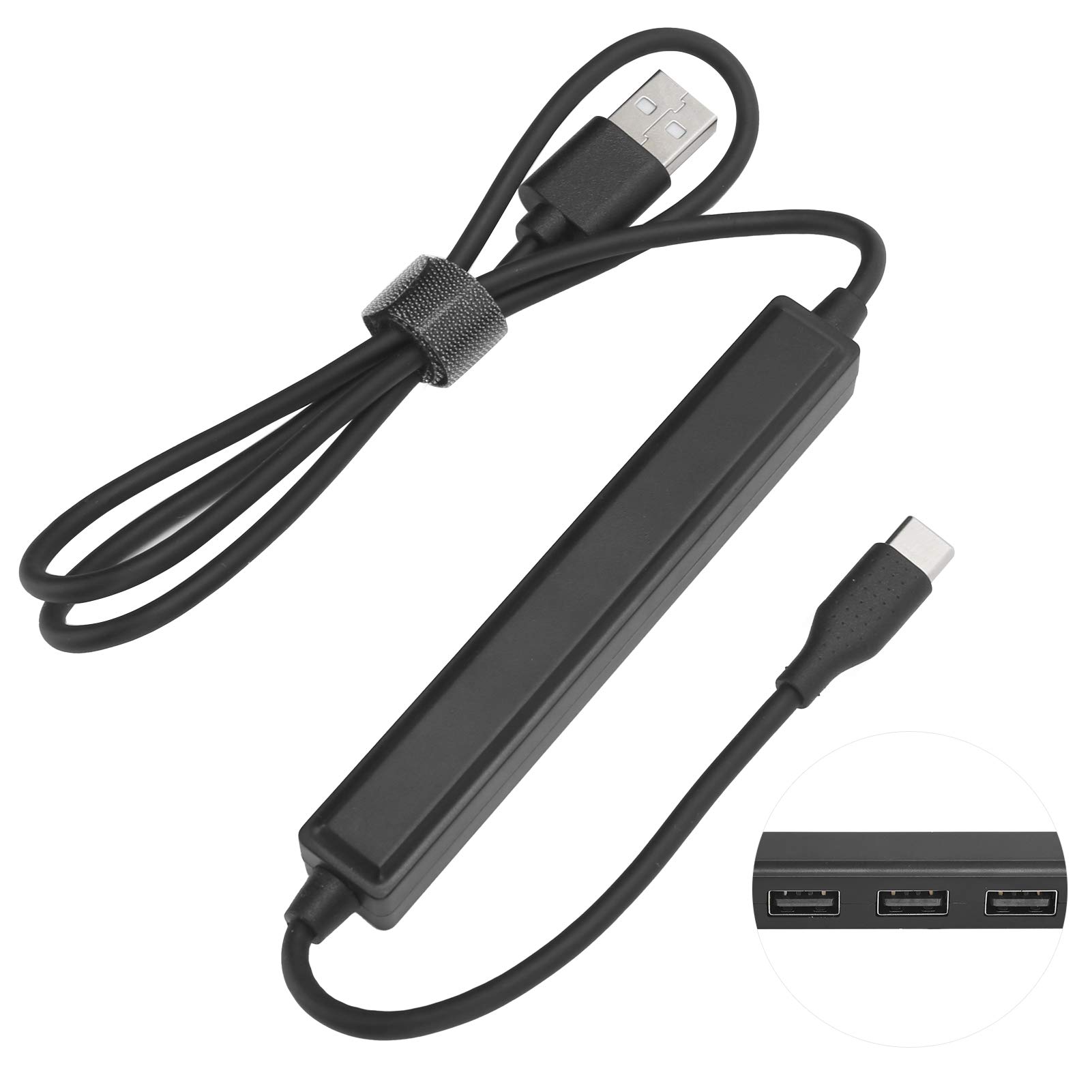 Tgoon USB2.0 Hub, ABS Shell 80cm USB2.0 MHz Bandwidth Mobile P