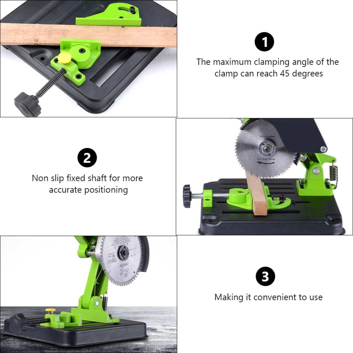 Vaguelly Angle Grinding Machine Stand Adjustable Height Compatible Models Heavy-Duty Metal Frame for Workshop Use 1 Piece