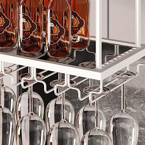 Hauteur réglable 30 à 60 cm pour ce support de verre à vin blanc - 5