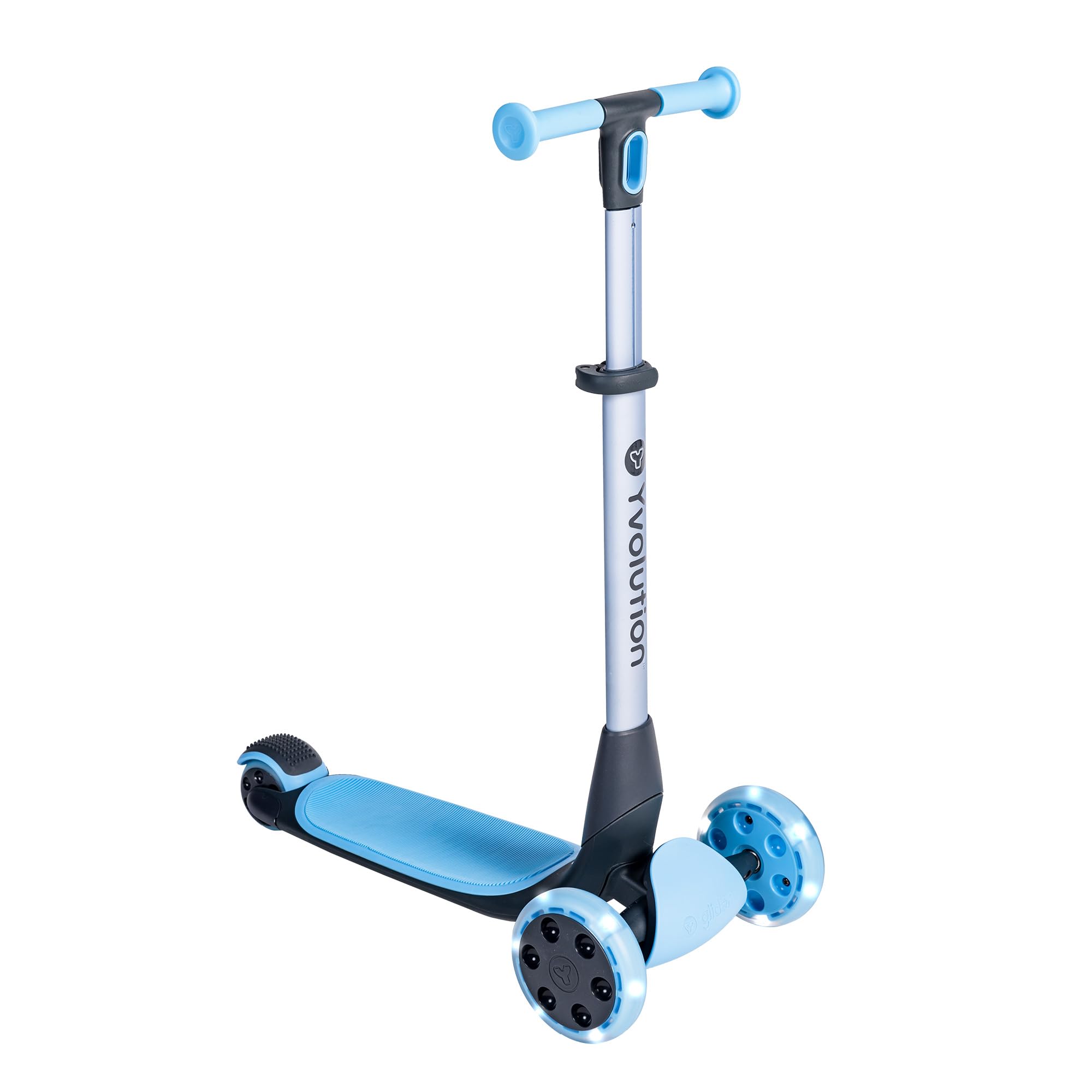 Yvolution Y Glider Nua - Monopattino pieghevole a tre ruote per bambini con accessori per bambini dai 3 anni in poi