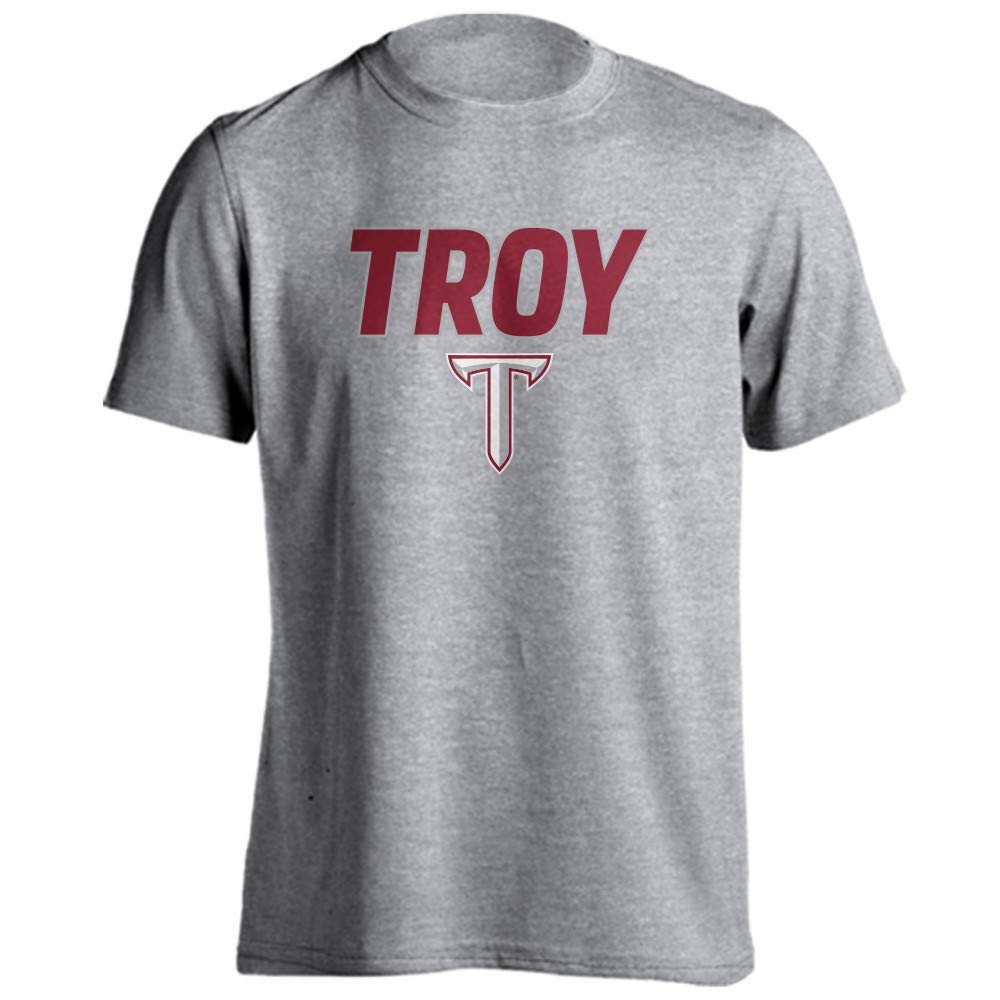 Sport Your Gear Troy Trojans Classic Mascot Basic Collegiate Short Sleeve T-Shirt