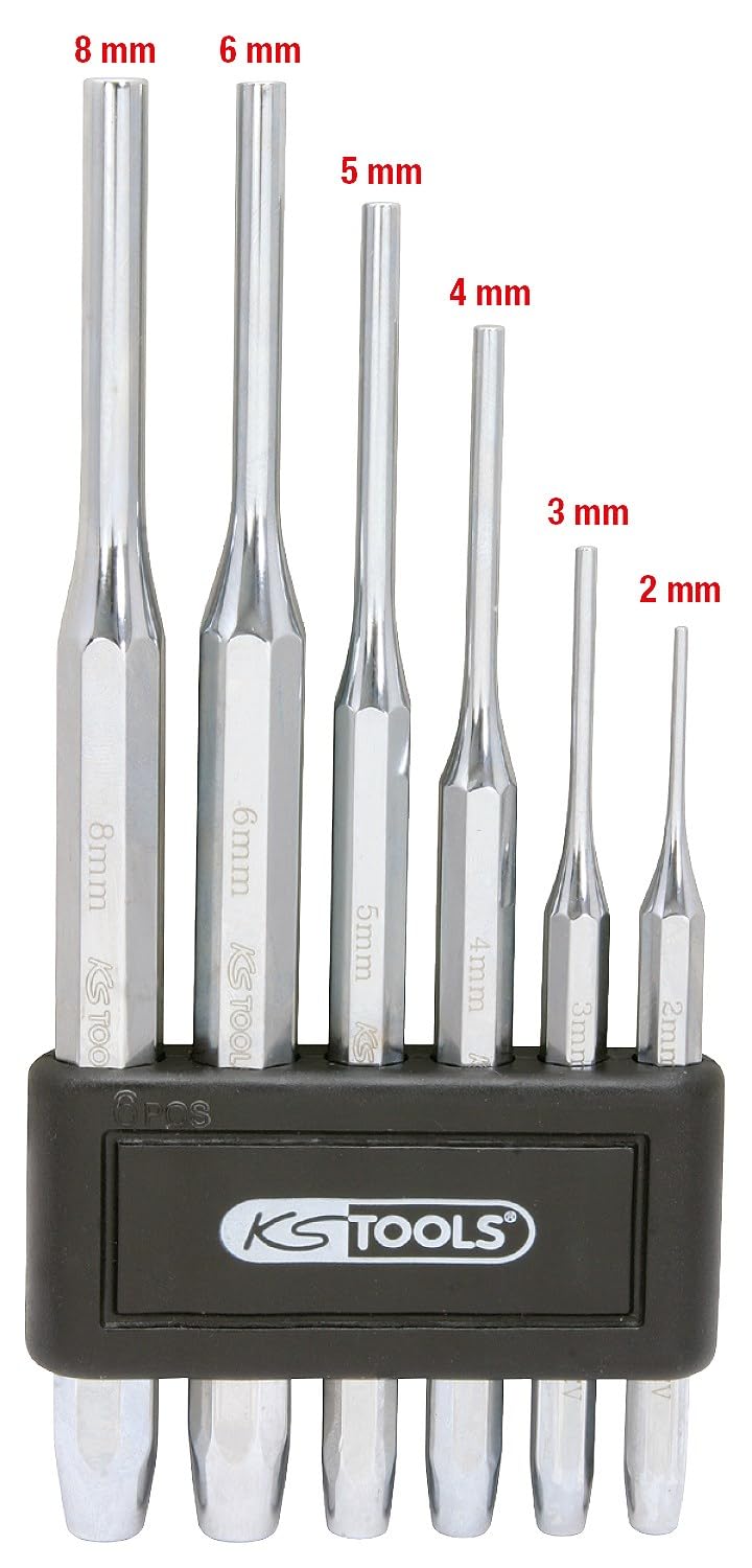 KS Tools 156.0150 Jeu de chasses goupilles chromées 6 pièces