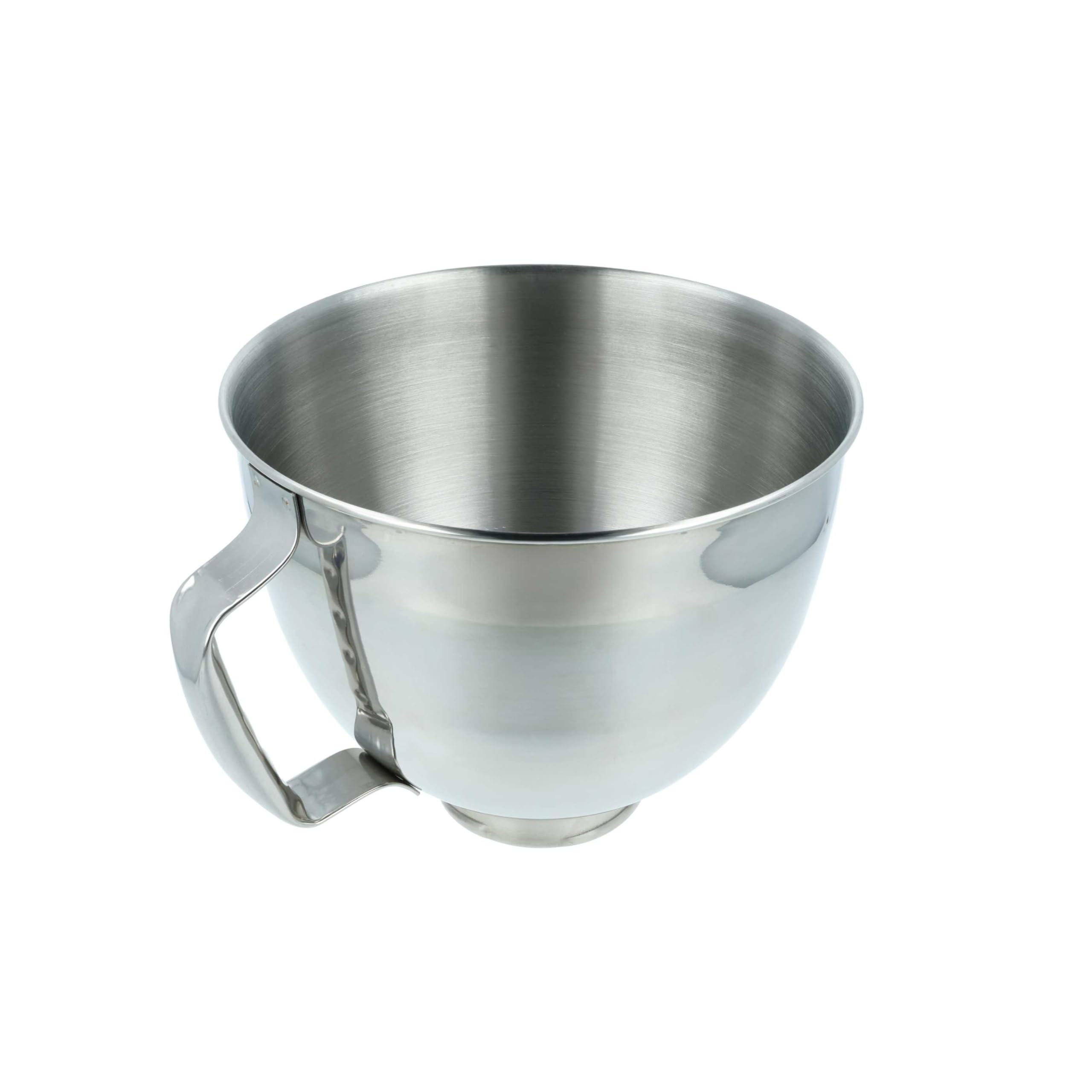 vhbw Rührschüssel Kompatibel mit KitchenAid Küchenmaschine 5 L Edelstahl mit Griff