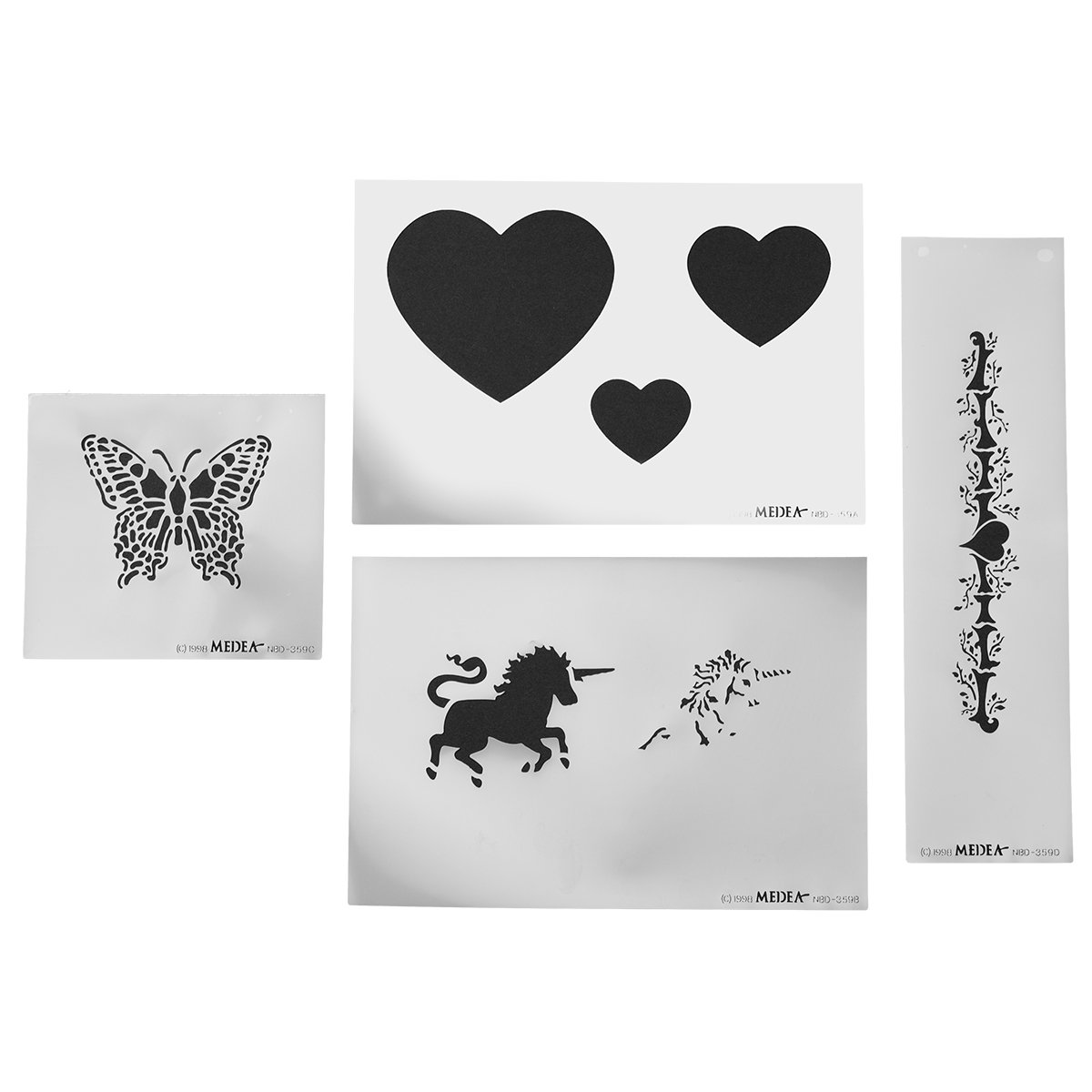 Iwata-Medea Airbrush Body Art Stencil, Feminine