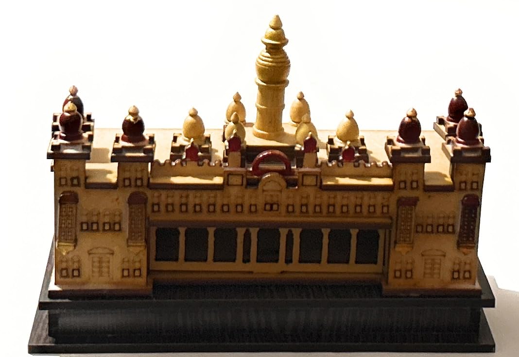 Crafts India® Handcrafted Wooden Replica Miniature Mysore Palace Model | Artistic Home Decor and Gift, 15X11.6X6.5 cms (B0CNNM48YZ) Amazon Price History, Amazon Price Tracker