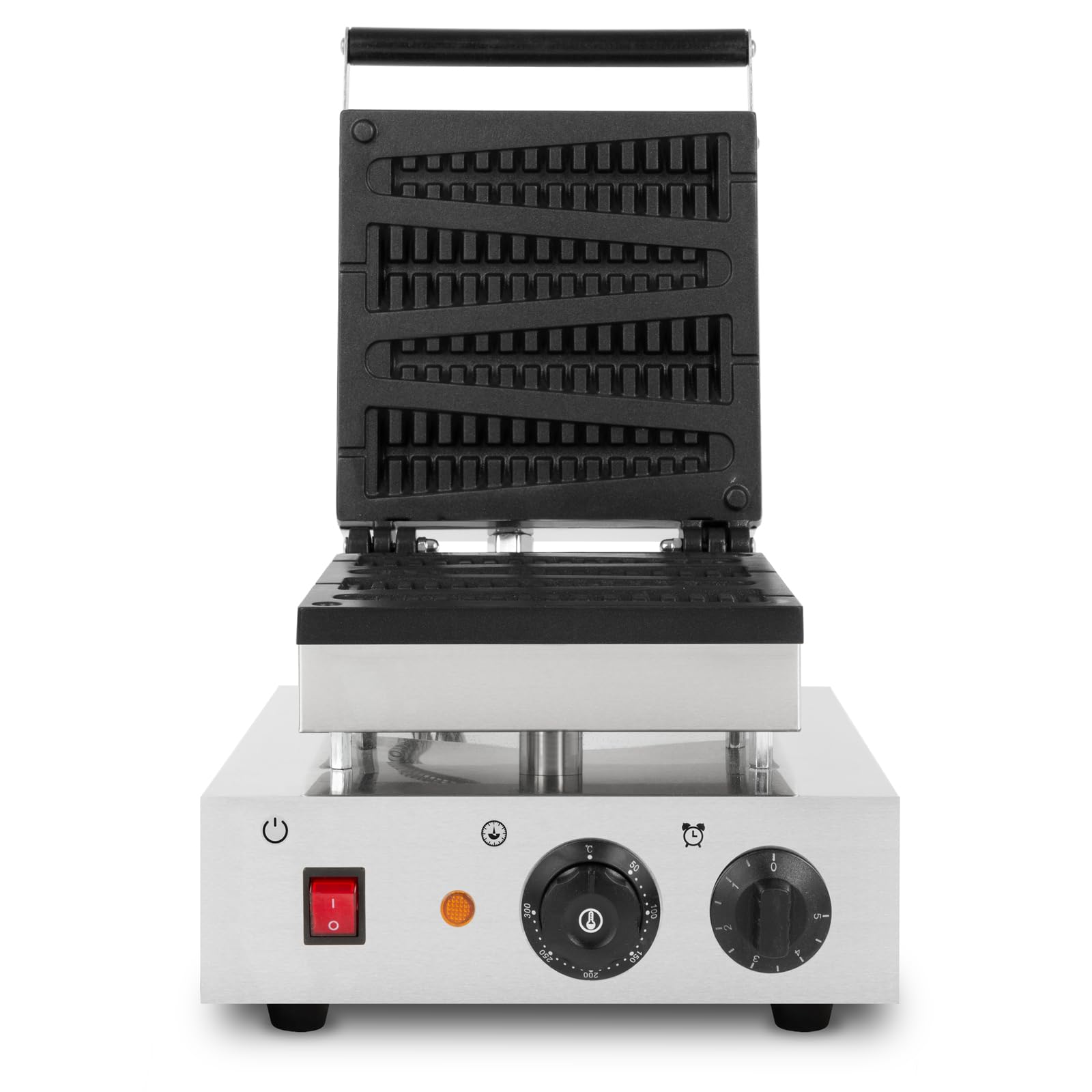 VERTES Waffeleisen am Stiel Waffle Maker 1800 Watt – 4 Waffeln gleichzeitig