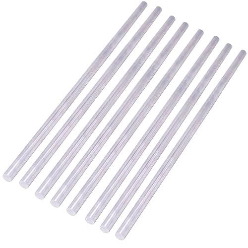 8 piezas 12" 6061 varilla redonda de aluminio 12" de largo, T6511, extruido, 0.5" de diámetro