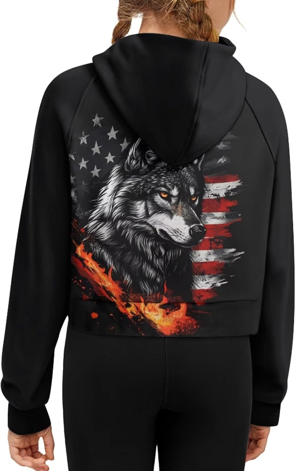 Girls Half Zip Sweatshirt Long Sleeve Crop Pullover Tops Kids Hooded Neck Winter Fall Hoodies with Pocket