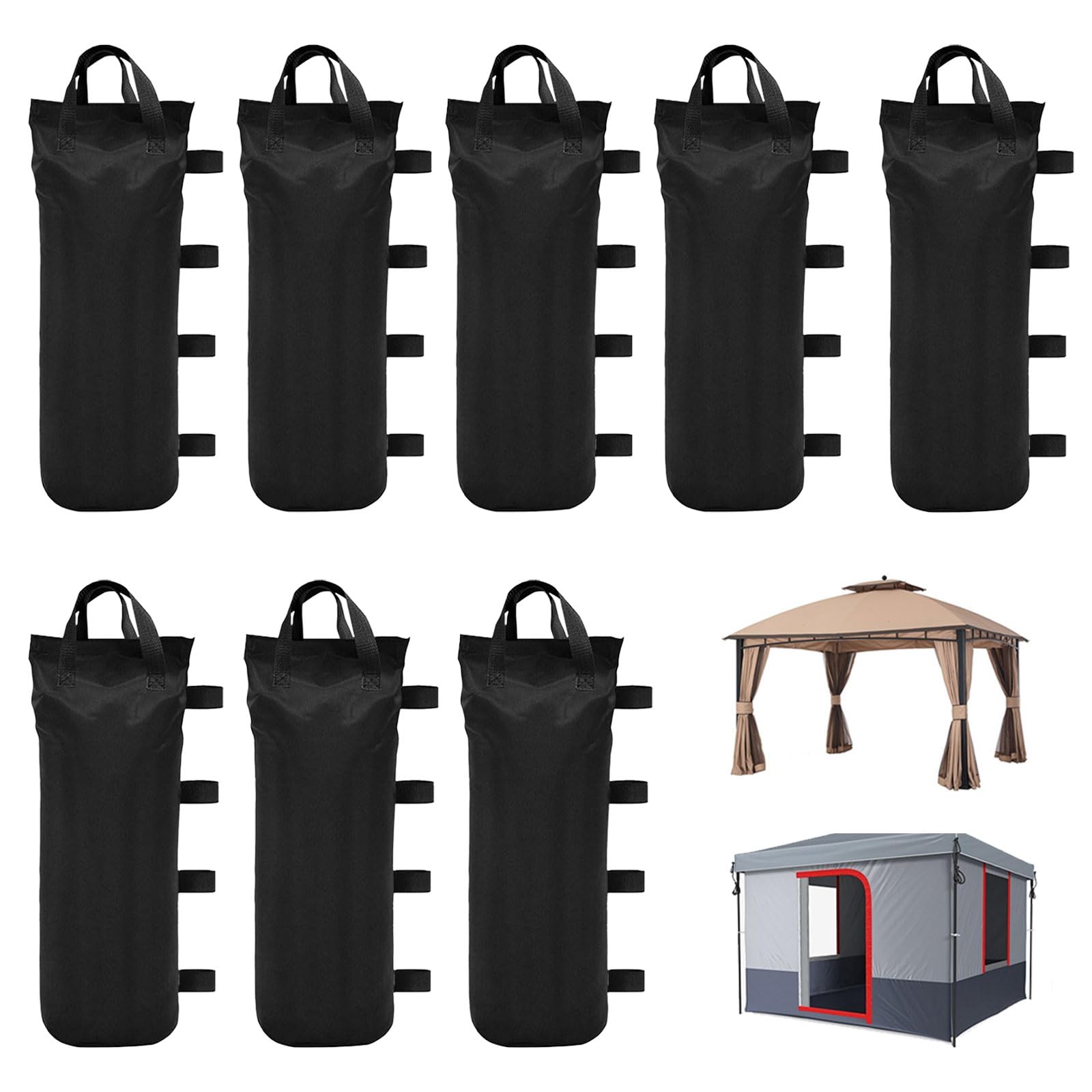 8 Stück Sandsäcke zum Beschweren, 800D Pavillon Gewichte, Zelt Sandsack Beschwerung 50x20 cm, Gewichte für Pavillon, Pergola Sandbag, Gewichtssack Oxford Stoff für Pavillon Garten Strand Zelt 9-12 kg Elektronik & Foto