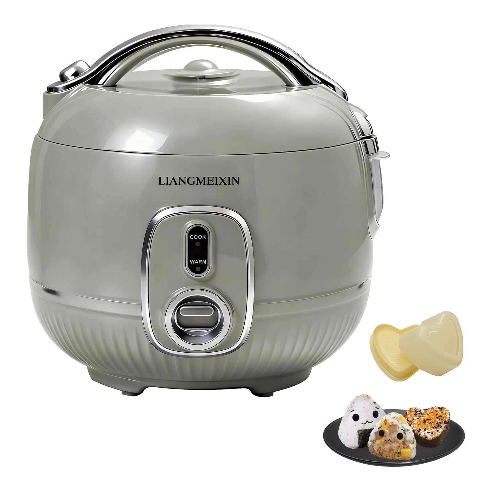 Photo 1 of Durable Rice Cooker Small 3-Cup (Uncooked)/6-Cup (Cooked) for 1-3 People, 1 Quart Non-stick Mini Rice Cooker, Perfect for White/Brown Rice, Porridge, Soup, and Hot Pot, Auto Keep Warm 12 hours(Sage Green)