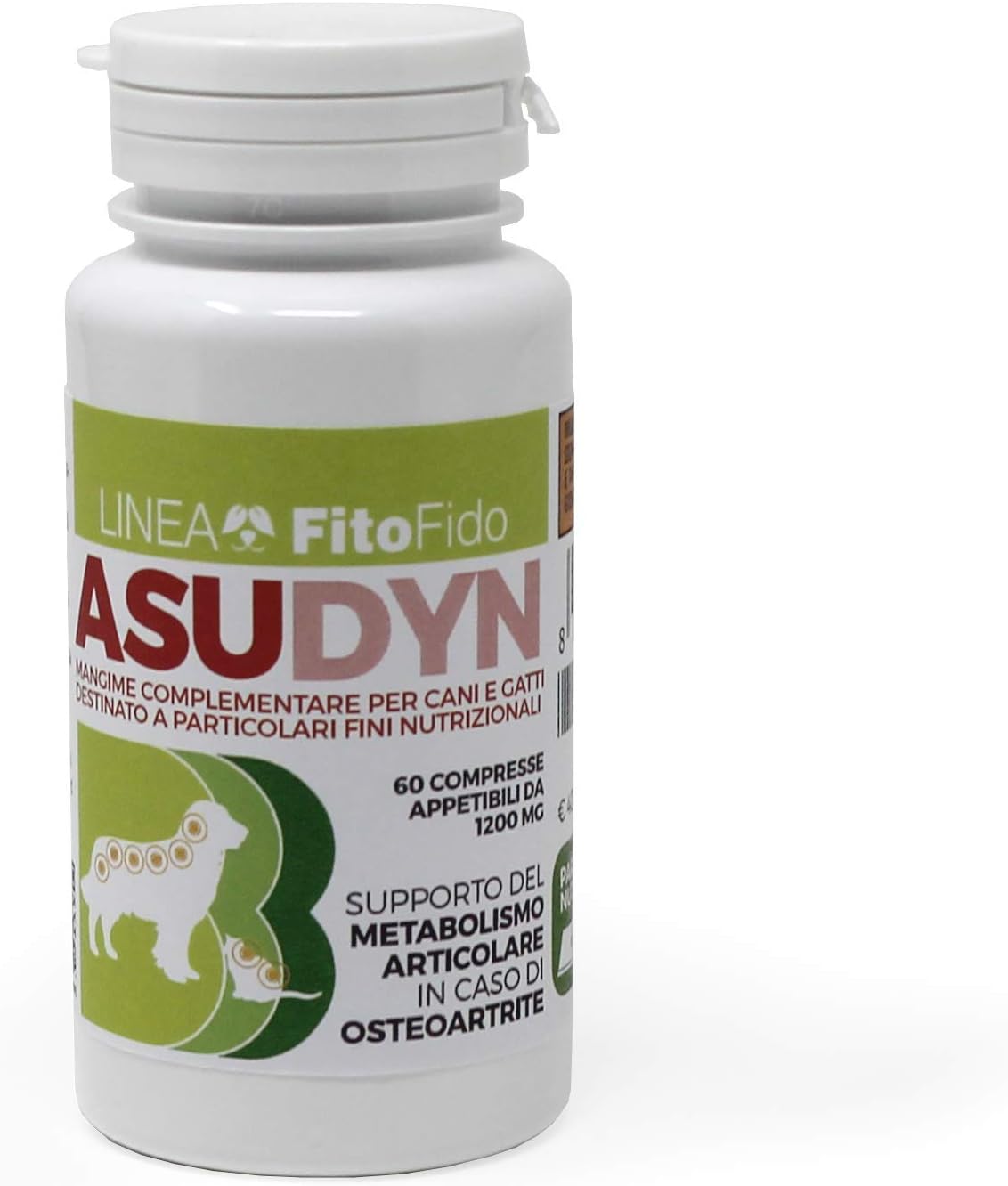 Asudyn Integratore Per Articolazioni Cani E Gatti - 20 Compresse Per Artrosi