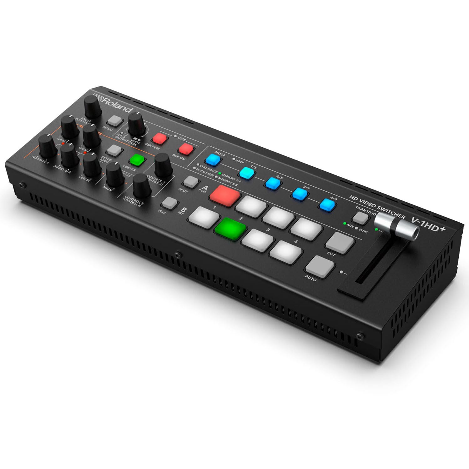 Roland V-1HD+ A/V Video Switcher HD Plus z keepdrum kabel XLR