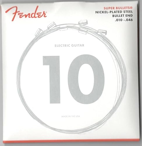 Fender 3250 R 10-46 Bullet extremo, picaduras de guitarra eléctrica