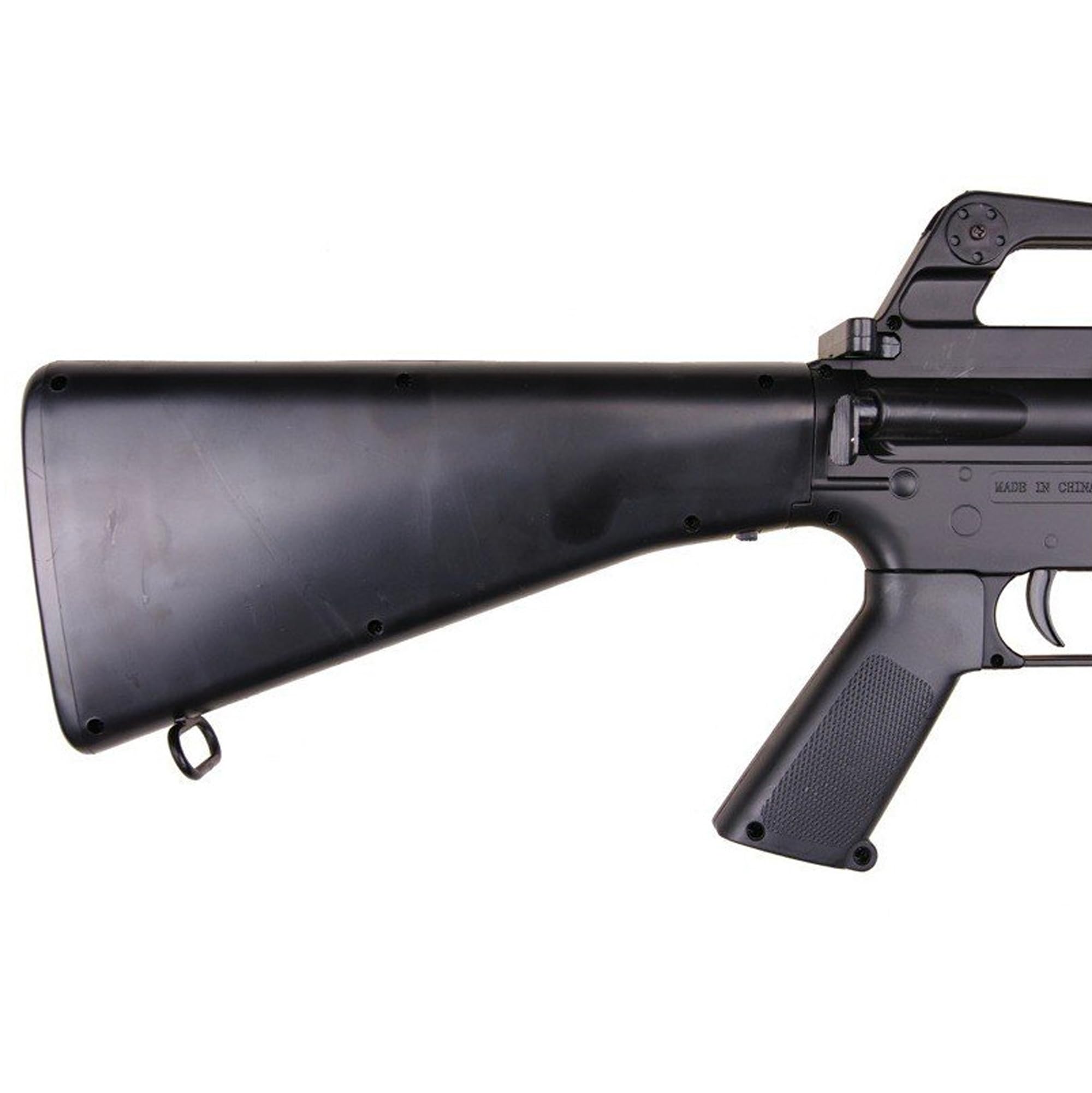 Fucile Airsoft M16-A2 / Modello a Molla/Colpo Singolo/Materiale: plastica ad Alta Resistenza/Colore: Nero/Potenza 0,5 Joule