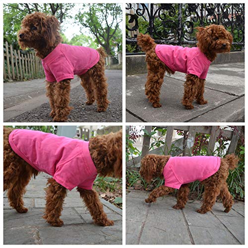 Lovelonglong 2019 Pet Clothing Dog Costumes Basic Blank T-Shirt Tee Shirts For Large Dogs Rosered Xxxxl #TOP5