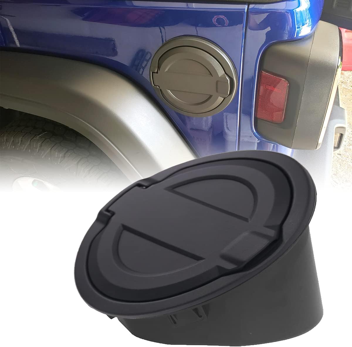 Amazon.co.jp ガスキャップカバー フューエルリッド フューエルフィラードアカバー アルミガスタンクドア For 2018