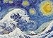 Van Gogh Starry Night Puzzle 1000 Piece, Art Puzzle for Adults Painting, Starry Wave Museum Collection Jigsaw Puzzle